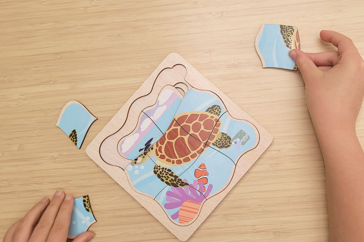 Bush Buddies Life Cycle Layer Puzzle - Turtle