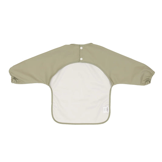 Recycled Long Sleeve Smock Bib - Light Sage