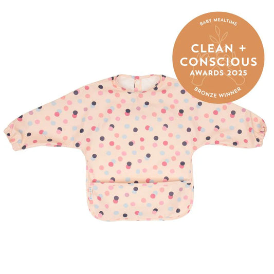 Recycled Long Sleeve Smock Bib - Confetti