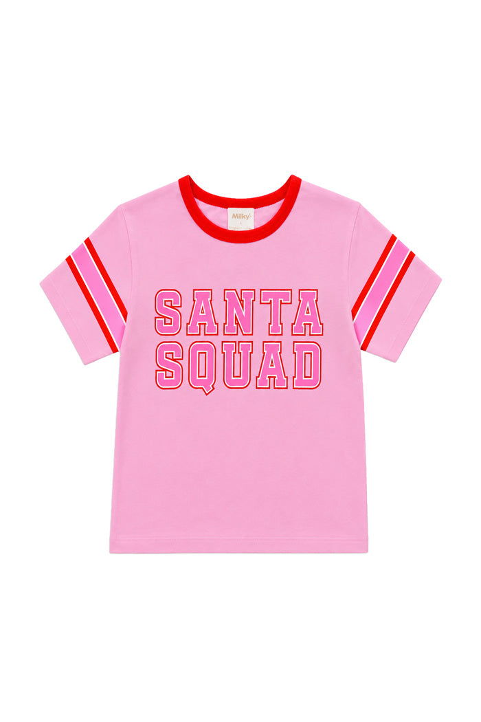 Santa Squad Tee - Pink