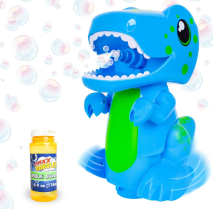 Maxx Bubbles Bump N Go Dino Bubbler Blue