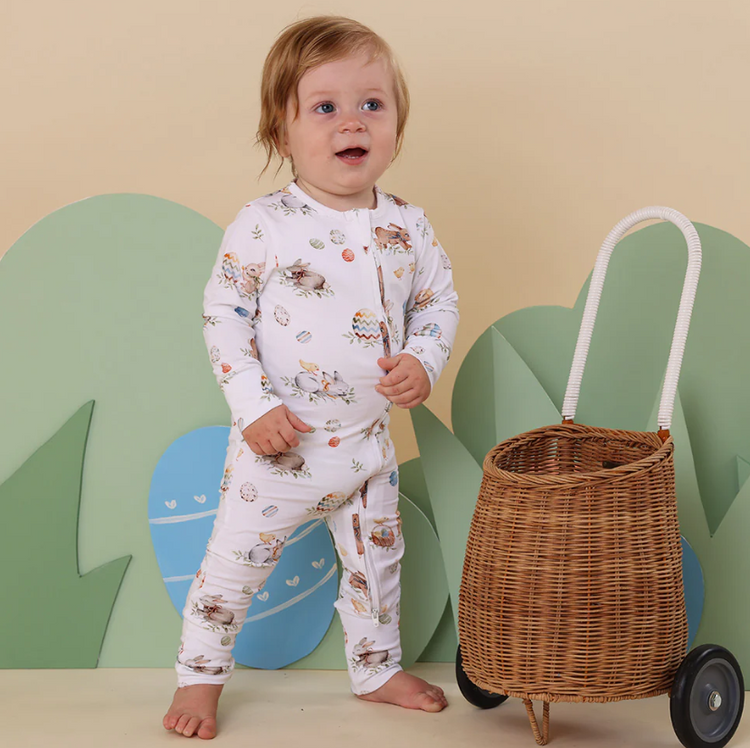 Flopsy Bunnies Organic Snugglesuit Convertible Romper