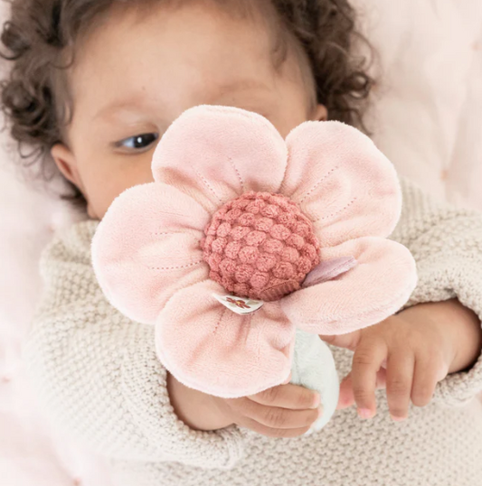 Flower Rattle - Pink