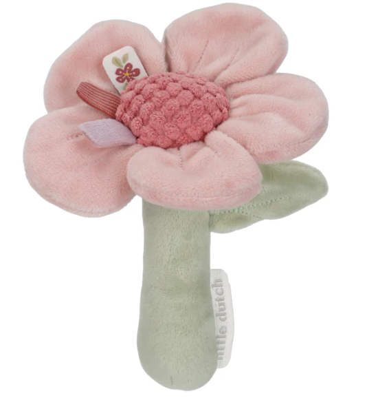 Flower Rattle - Pink