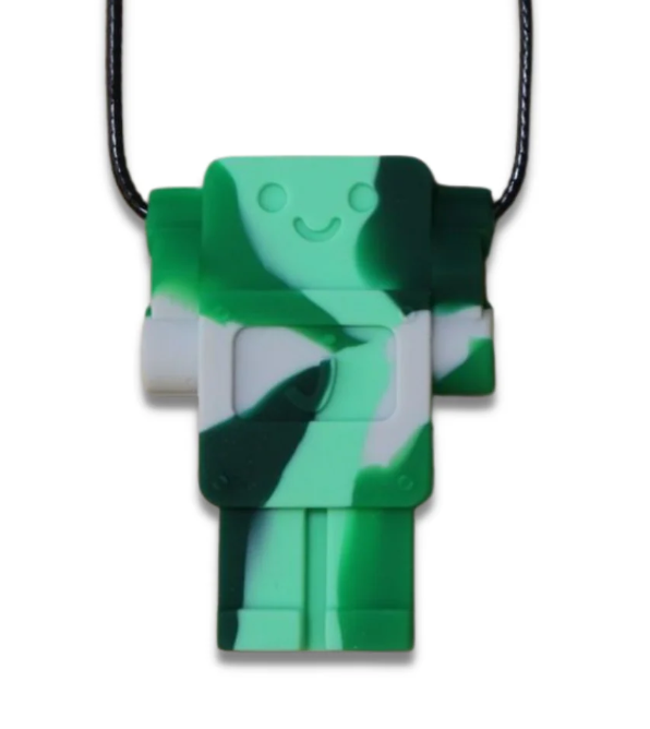 Robot Chew Pendant (Medium)