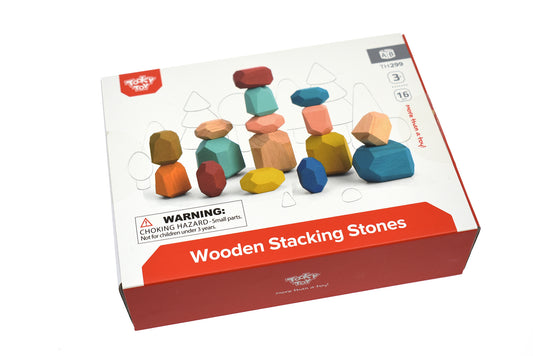Wooden Stacking Stones - 16 PCS