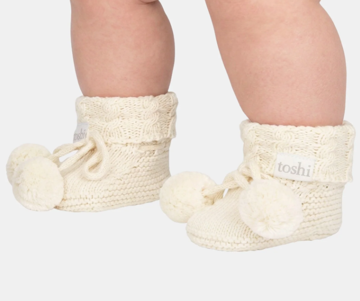 Organic Booties Yummy Cream