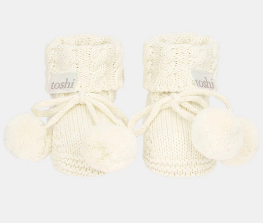 Organic Booties Yummy Cream