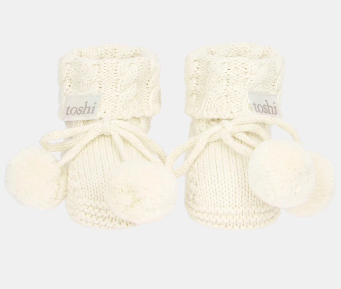 Organic Booties Yummy Cream