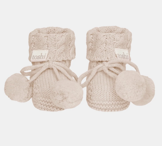Organic Booties Yummy Oatmeal
