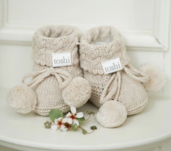 Organic Booties Yummy Oatmeal