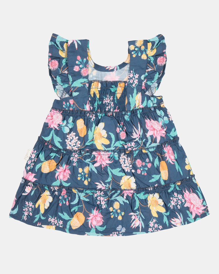 Baby Dress Matilda - Waratah Midnight