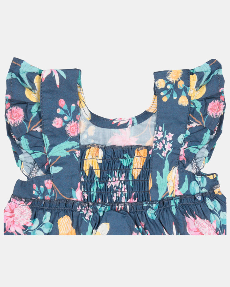 Baby Dress Matilda - Waratah Midnight