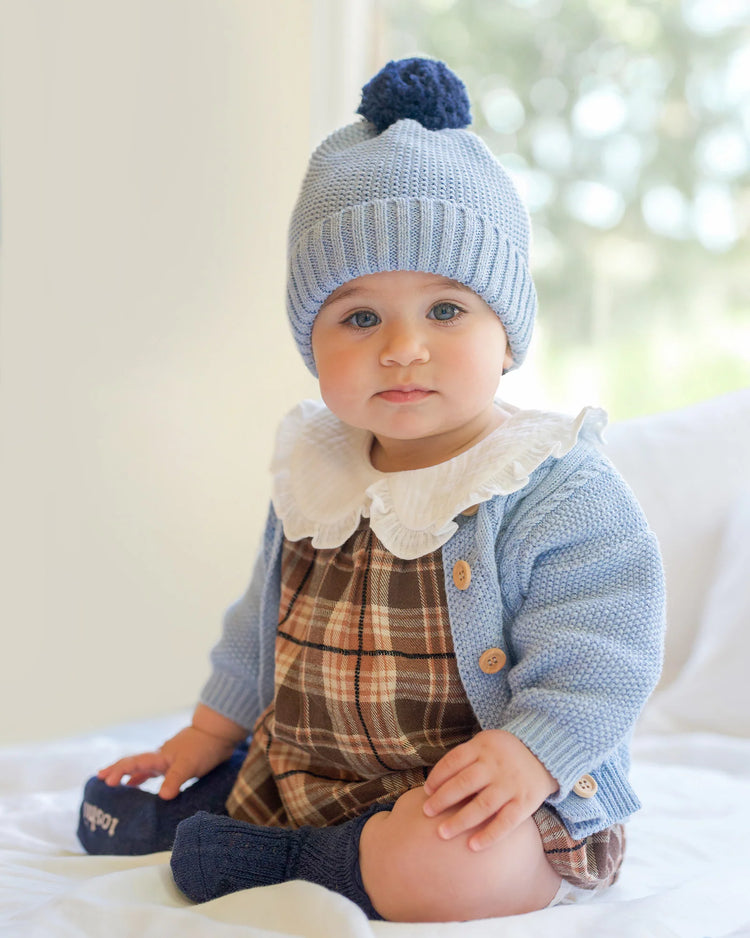 Organic Beanie Bobby Bluebell