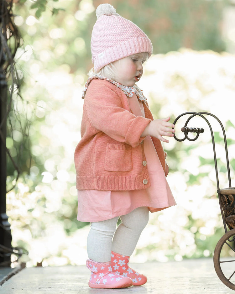 Organic Beanie Bobby Misty Rose
