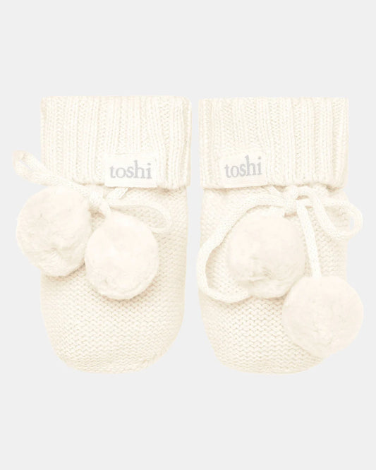 Organic Booties Marley Cream