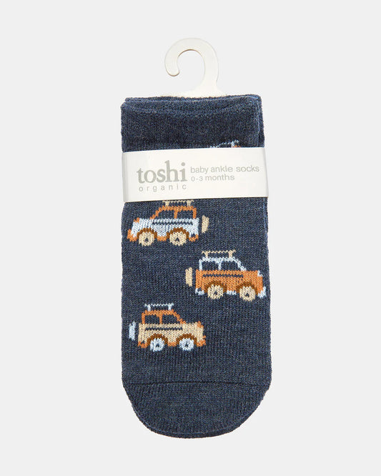 Organic Socks Ankle Jacquard High Country