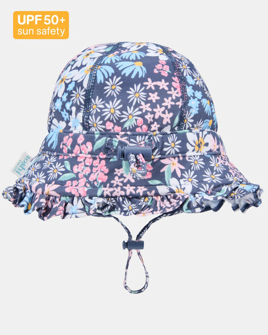 Swim Bell Hat Ripple - Wattle Dusk