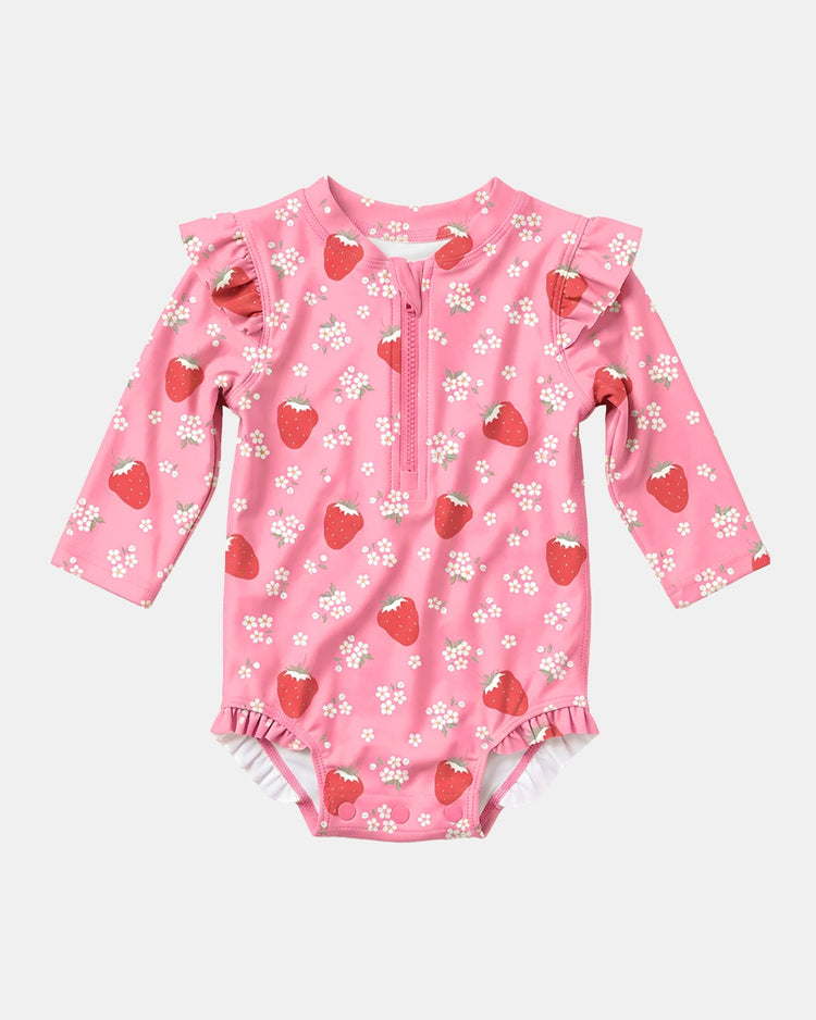 Swim Onesie L/S Twinkle Strawberry