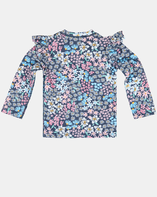 Swim Rashie L/S Ripple - Wattle Dusk