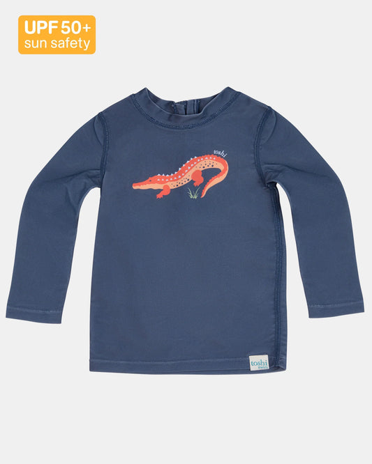 Swim Rashie L/S Splash - Kakadu Moonlight