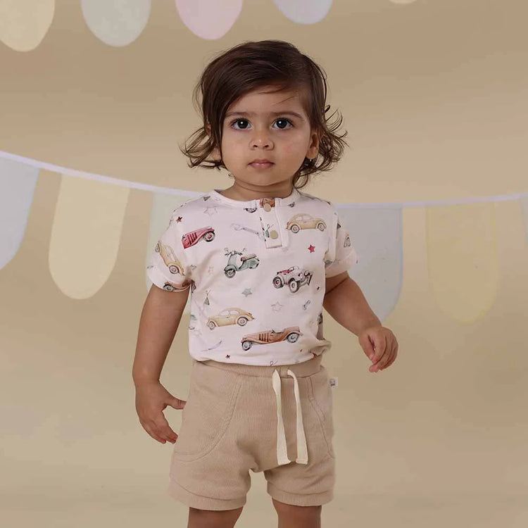 Vintage Cars Short Sleeve Organic Bodysuit