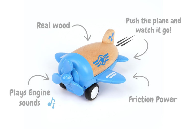 Wooden Racer Plane Propellor With Sound