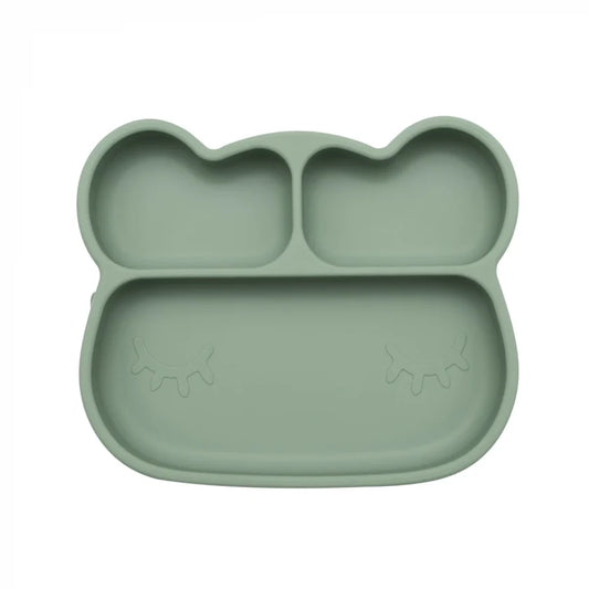 Bear Stickie Plate & Lid Duo - SAGE