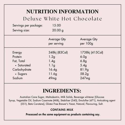 Deluxe Hot Choc - SINGLE SERVE