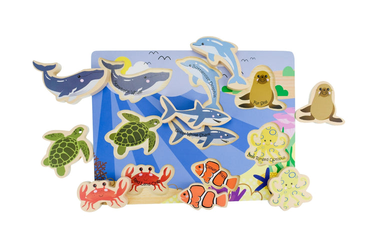Australian Sea Animals Wooden Chunky Puzzle