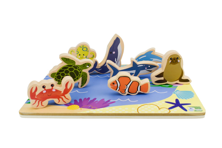 Australian Sea Animals Wooden Chunky Puzzle