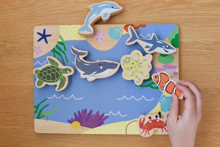 Australian Sea Animals Wooden Chunky Puzzle