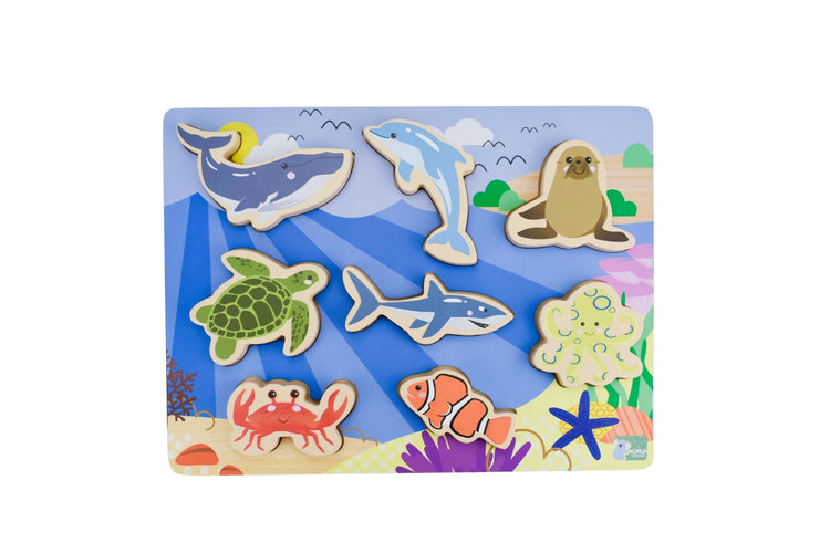 Australian Sea Animals Wooden Chunky Puzzle