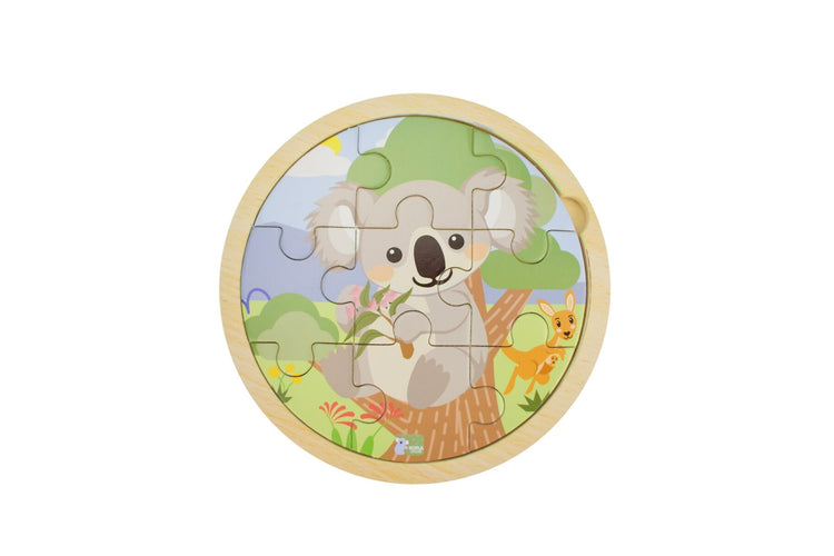 Wooden 9pcs Jigsaw Puzzle Australian Animal
