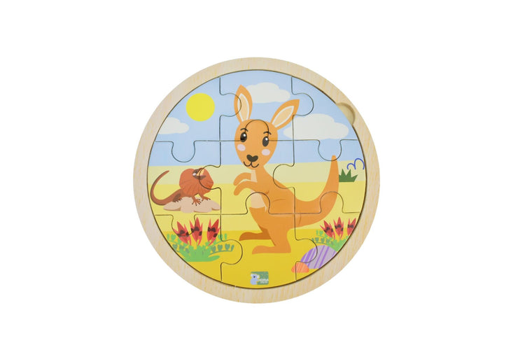 Wooden 9pcs Jigsaw Puzzle Australian Animal