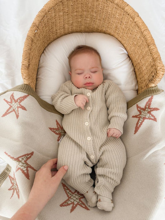 CLASSIC KNIT ROMPER | MOSS