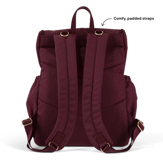 Signature Nappy Backpack - Mulberry Nylon