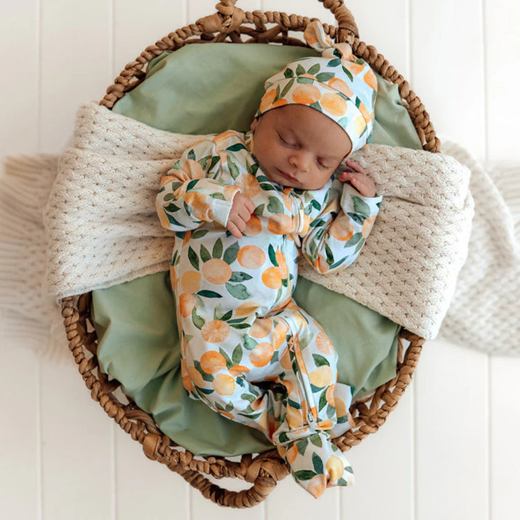 Citrus Squeeze Organic Snugglesuit Convertible Romper