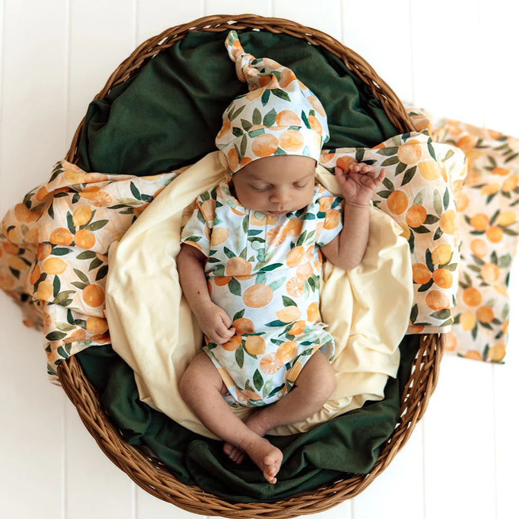 Citrus Squeeze Short Sleeve Organic Bodysuit