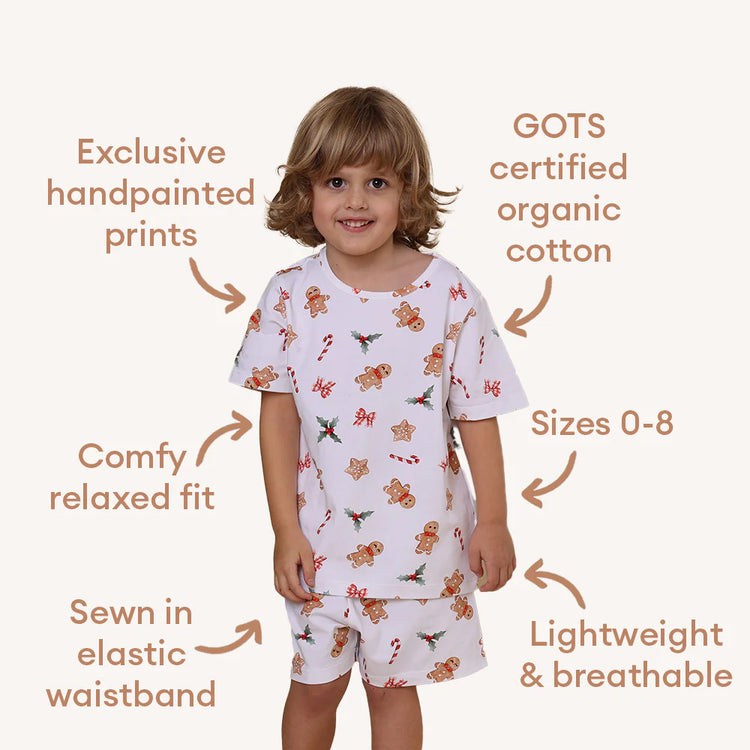 Gingerbread Organic Kids PJ Set