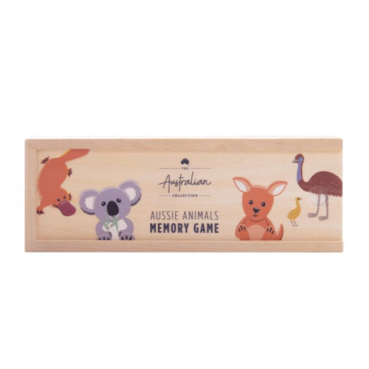 The Australian Collection Aussie Animals Wooden Memory Game