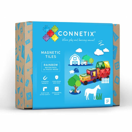 Connetix Tiles - Rainbow Motion Pack - 24 piece