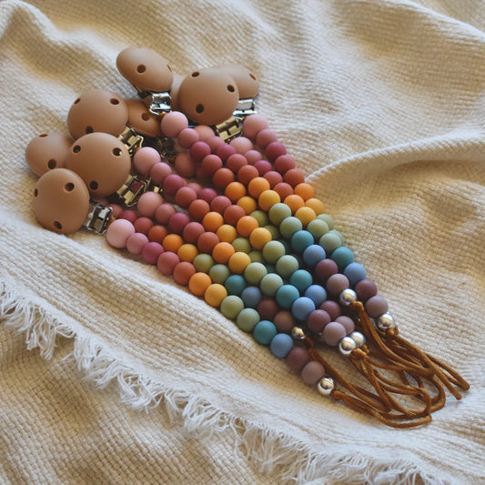 Silicone Dummy Clip | Vintage Rainbow
