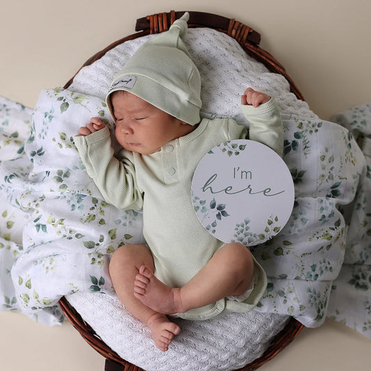 Honeydew Long Sleeve Organic Bodysuit