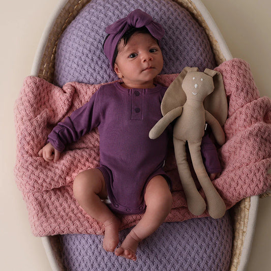 Mulberry Long Sleeve Organic Bodysuit