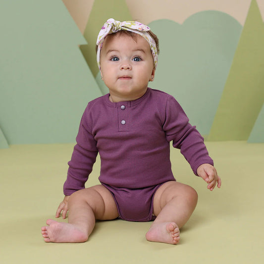 Mulberry Long Sleeve Organic Bodysuit