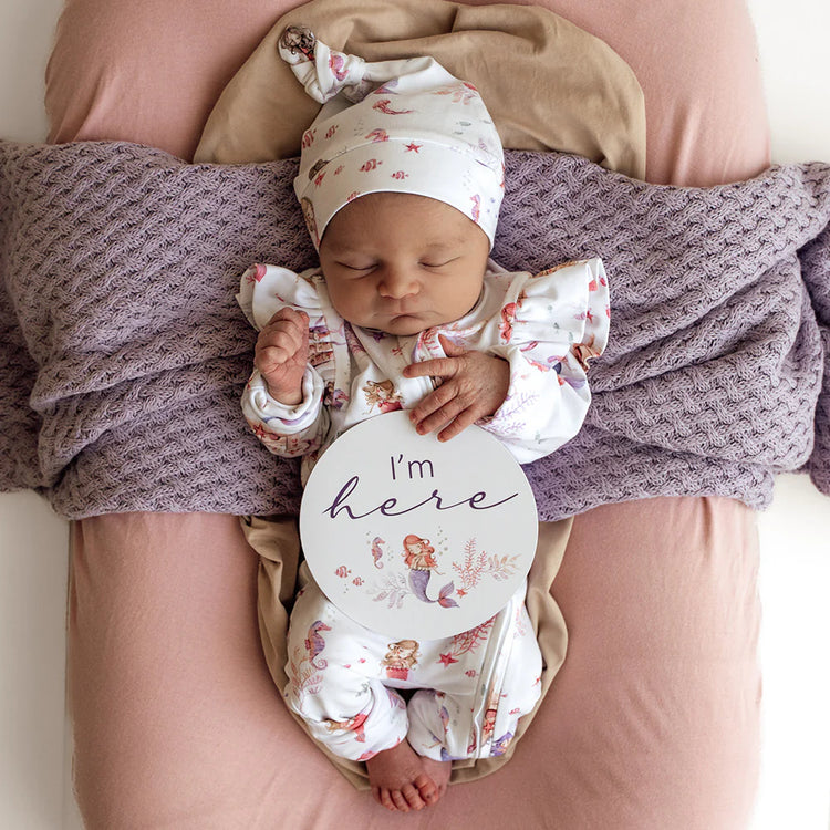 Mermaid & Lilac Reversible Milestone Cards