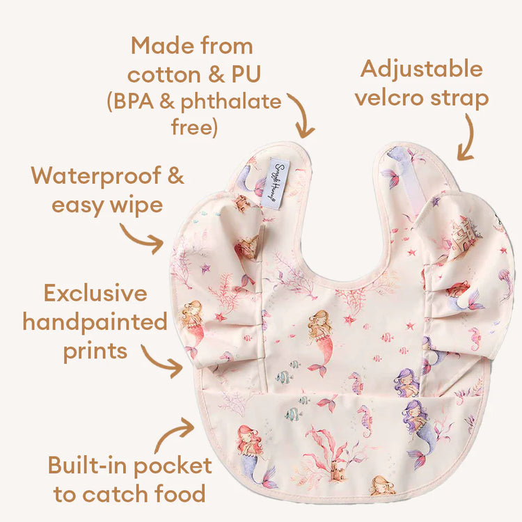 Mermaid Frill Snuggle Bib