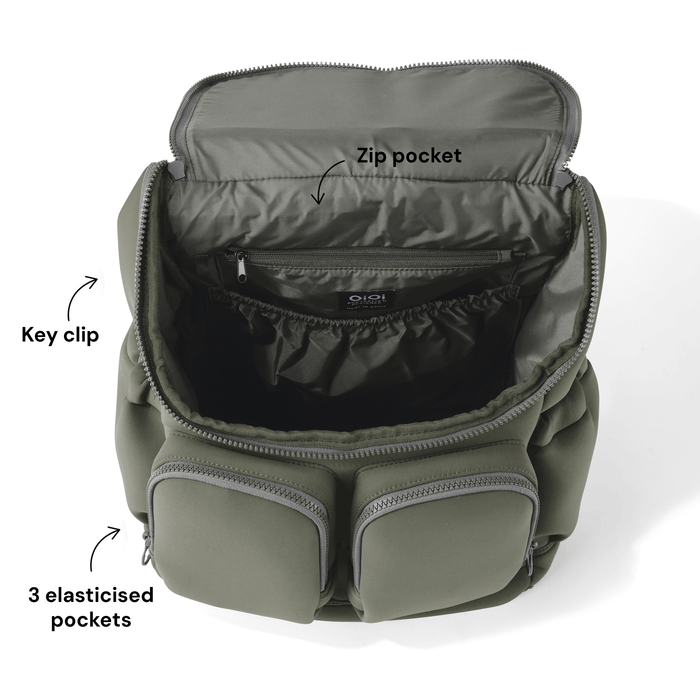 Signature Nappy Backpack - Sage Neoprene