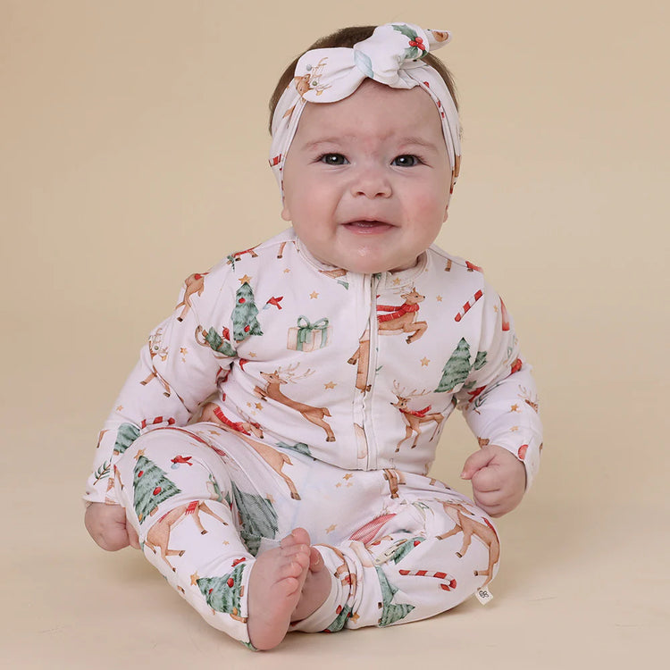 Prancer & Friends Organic Snugglesuit Convertible Romper